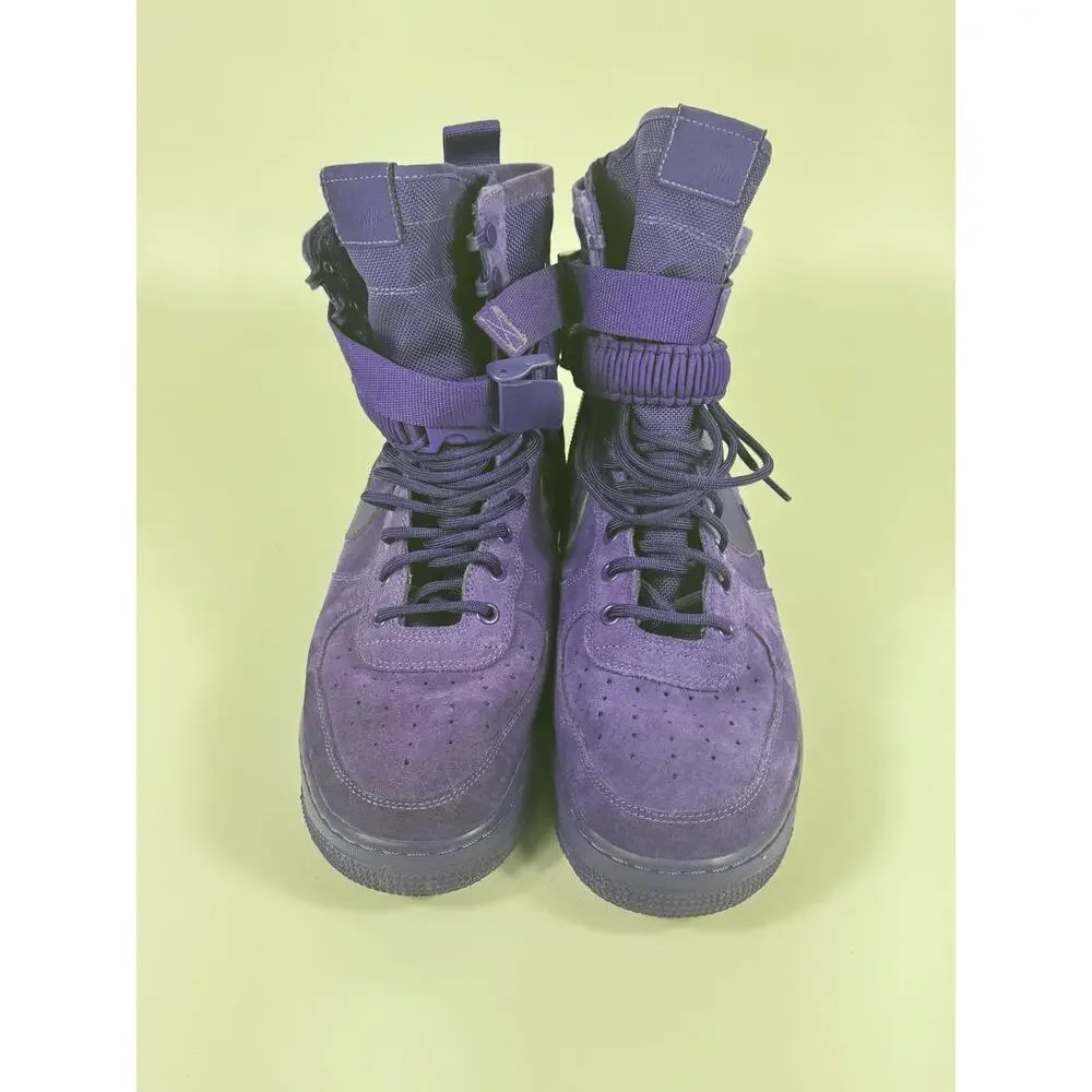 Nike SF Air Force 1 AF1 High Purple Dynasty Suede 864024-500 Mens Sz 11 2017